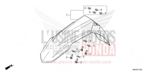 KOTFLUEGEL, VORNE CRF450RM de 2021